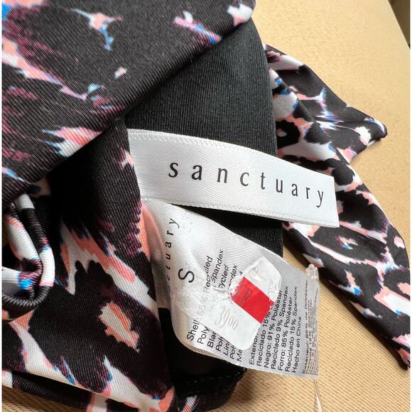 Sanctuary Stay Cool Leopard V-wire Bralette Swim Top S NWOT - Picture 5 of 5